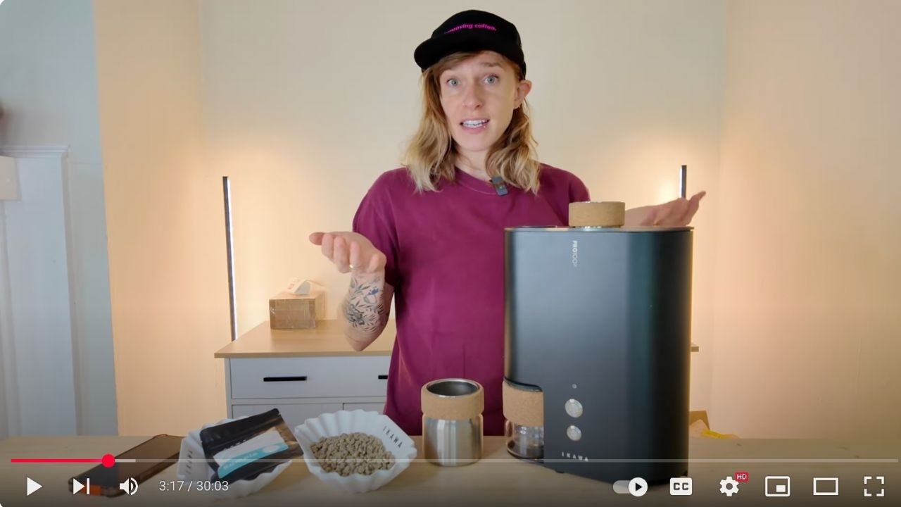 Ikawa Pro100X Sample Roaster Review and Coffee Roasting Demo