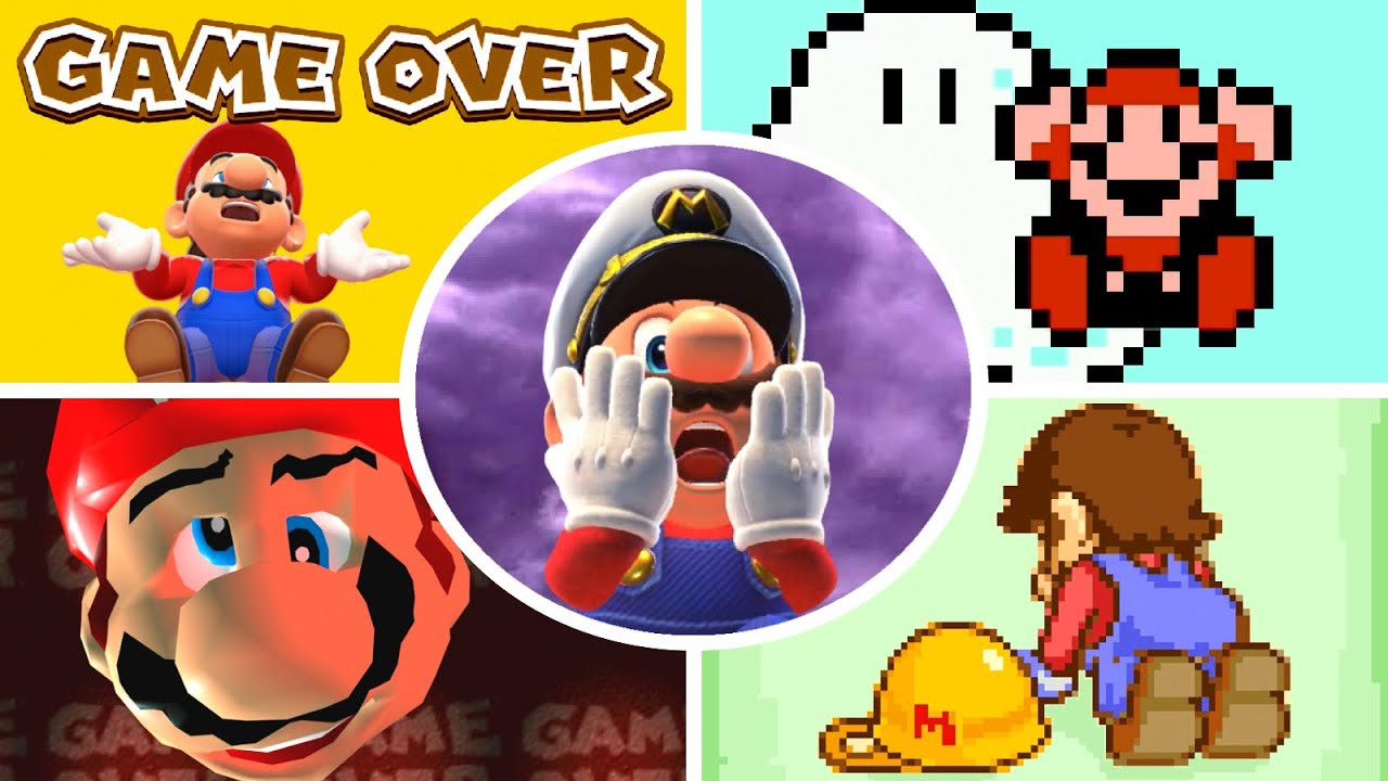 Evolution of Mario Deaths & Game Over Screens (1983 - 2025)