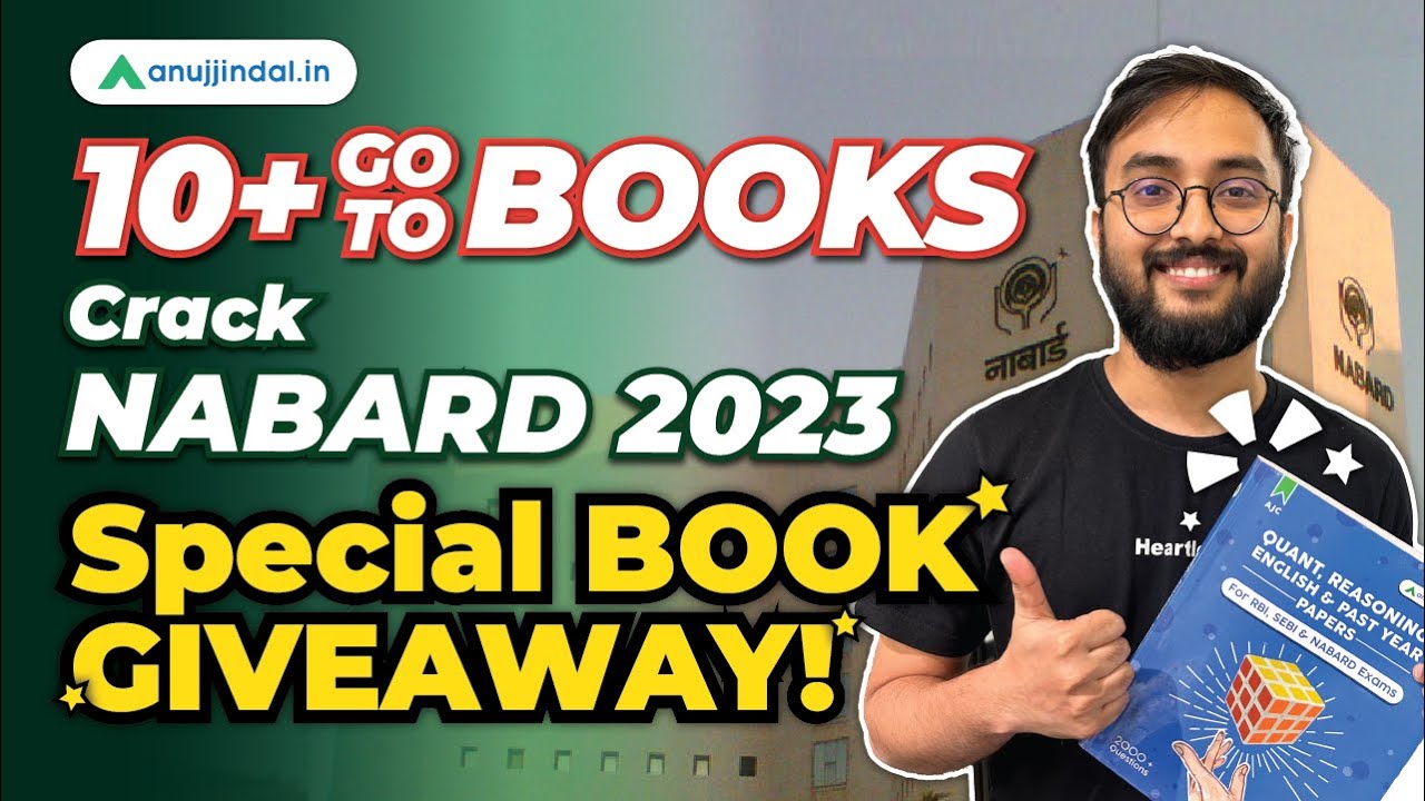 Booklist for NABARD 2023 | Self Study Books for NABARD 2023 | NABARD Grade A 2023 | Anuj Jindal