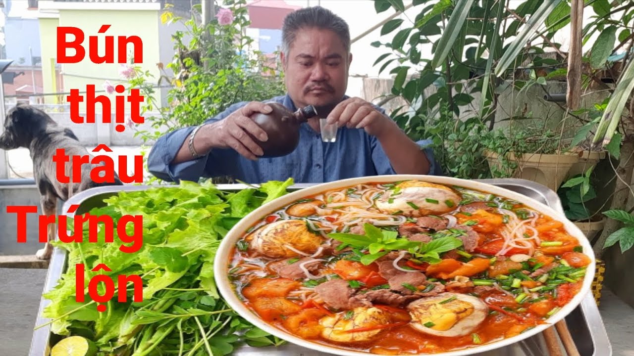  Bún Thịt Trâu Trứng Lộn.Bữa Ăn Sáng Quá Ngon | Biển Nguyễn ngọc NB 
