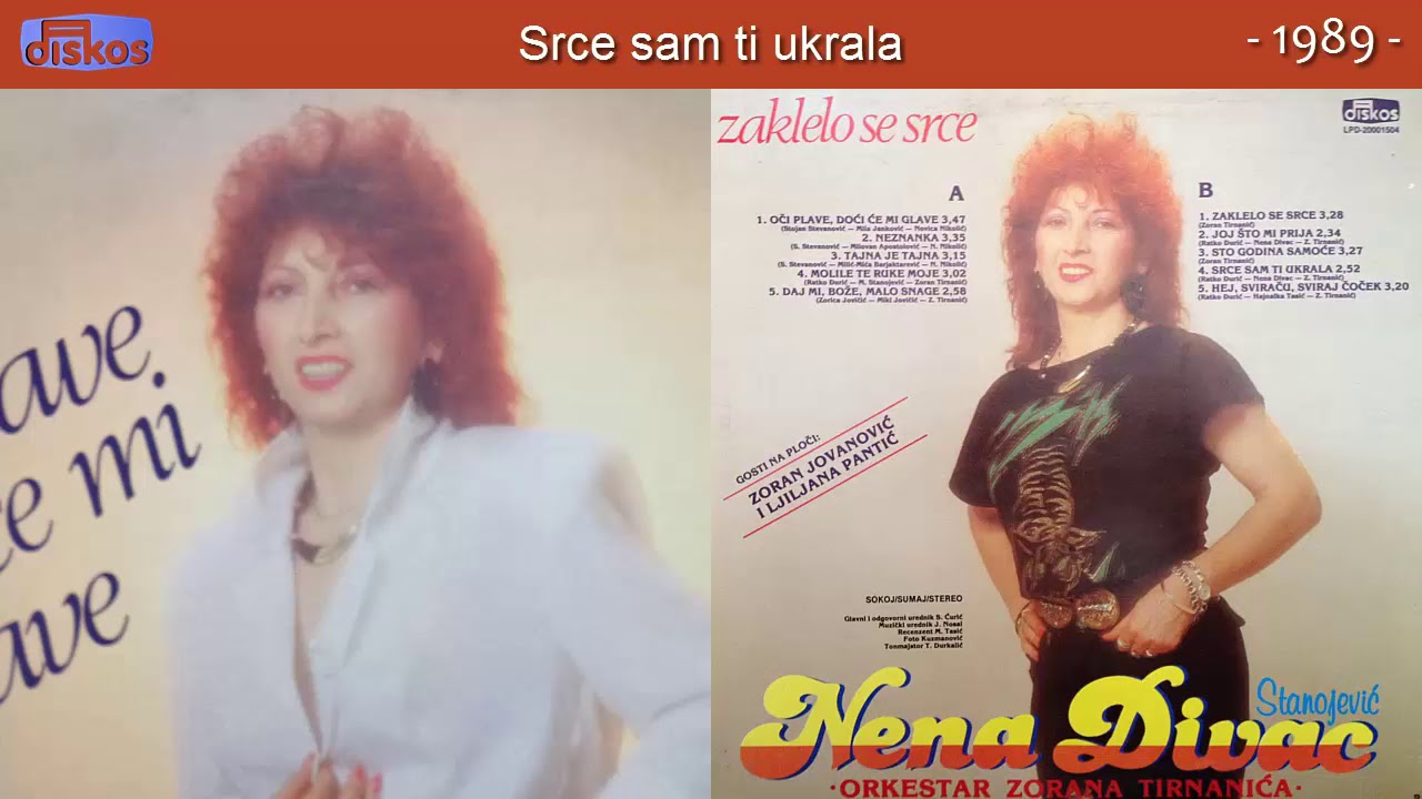 Nena Divac - Srce sam ti ukrala - (Audio 1989)