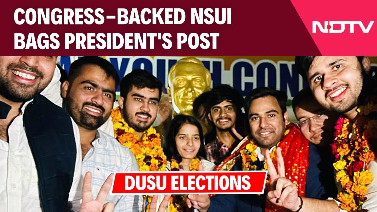 Delhi University Elections | Congress-Backed NSUI Bags President's Post, ABVP Gets Vice-President