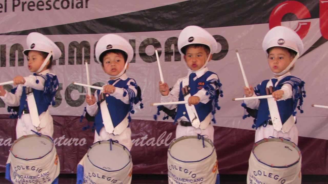 El Diario de mis Panteritas / Demostracion Banda de guerra preescolar 2019