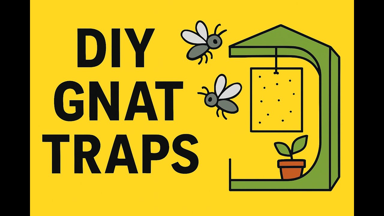 DIY Yellow Sticky Traps for Gnats in Your Grow Tent! #GrowTentHacks and #GnatControl