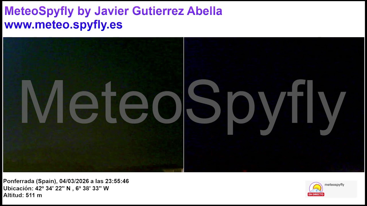 Directo Ponferrada (El Bierzo) - Meteo Spyfly by Javier Gutierrez Abella [WEBCAM LIVE]
