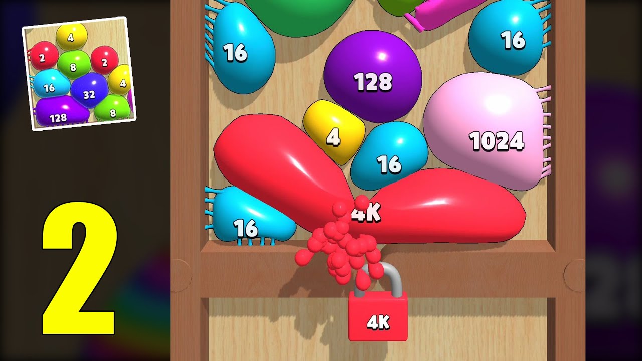 Blob Merge 3D: [unlock 4K] level 23 to level 40