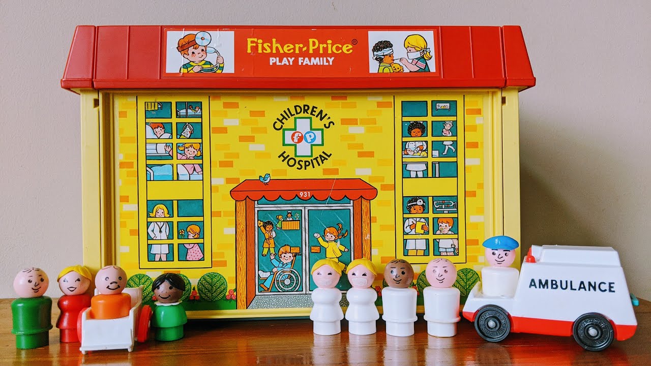 Take a tour of the FISHER PRICE HOSPITAL! &bull; Amazing 1970's Toy! &bull; 80s kids
