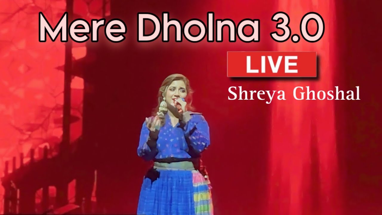 Mere Dholna 3.0 🔥 Live by Shreya Ghoshal 😍 #pune #shreyaghoshal #bhoolbhulaiyaa3 #live #trending #yt