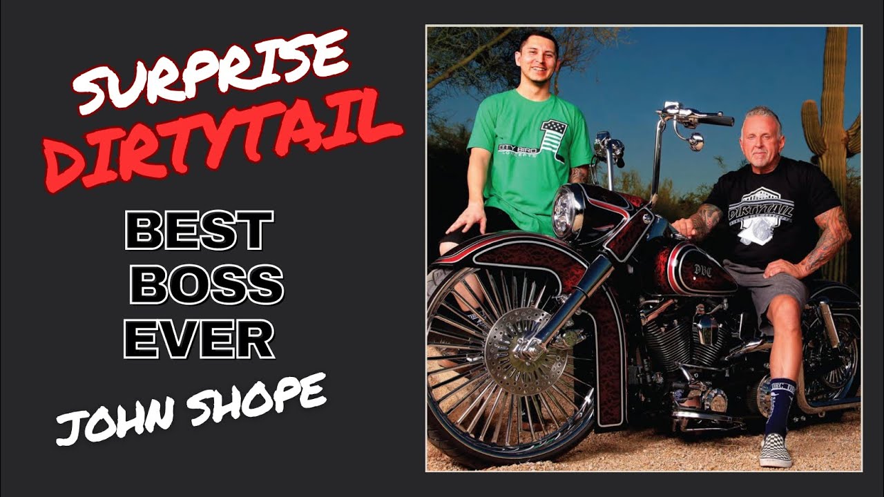 John Shope gives his employee a custom DIRTYTAIL!