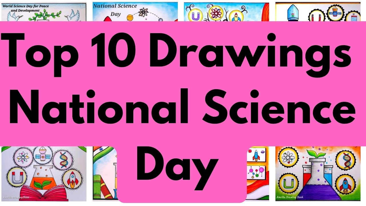 National Science Day Drawing Ideas | Best Posters on Science Day for competition #nationalscienceday