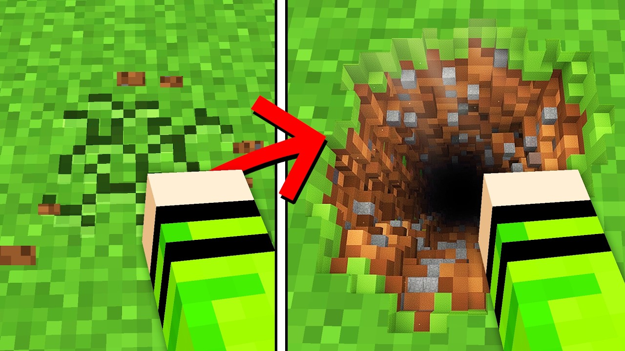 Я ПРОКОПАЛ ДО ДРУГОЙ СТОРОНЫ МИРА в MINECRAFT!