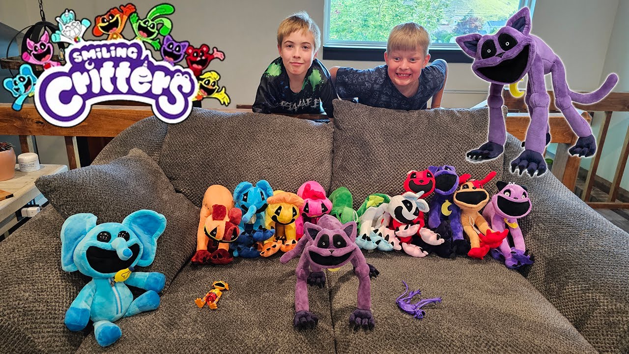 Unboxing New Smiling Critters Plush & Toys! Official Monster Catnap & Bubba Bubbaphant!