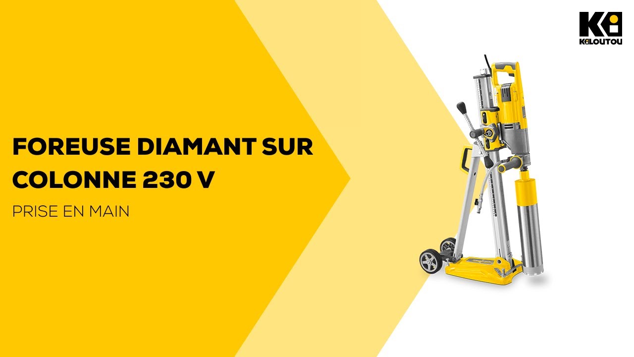 Comment utiliser la Foreuse diamant sur colonne 230 V  ? | Kiloutou