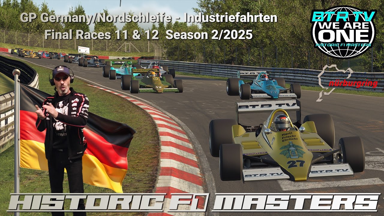 Historic F1 Masters GP Germany/Nordschleife Final Races 11 & 12 Season 2/2025