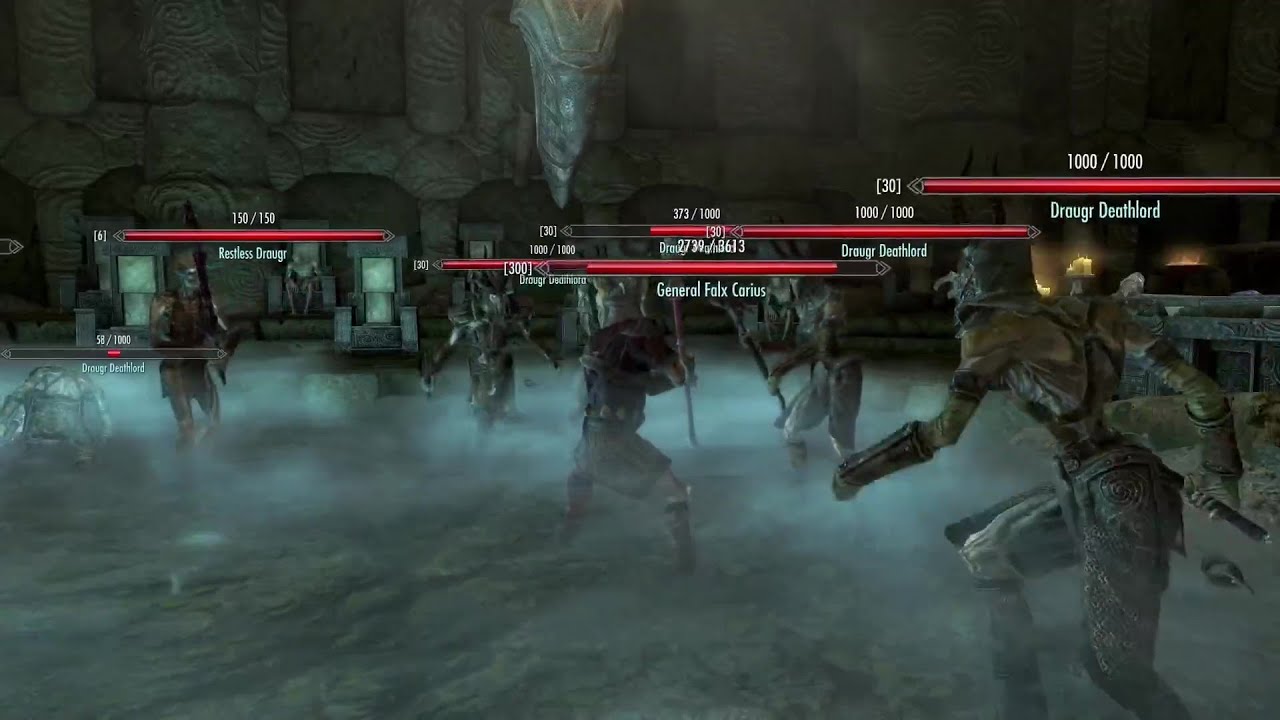 Skyrim Battles - General Falx Carius & Ash Spawn vs. Olaf One-Eye & Dead Men's Respite