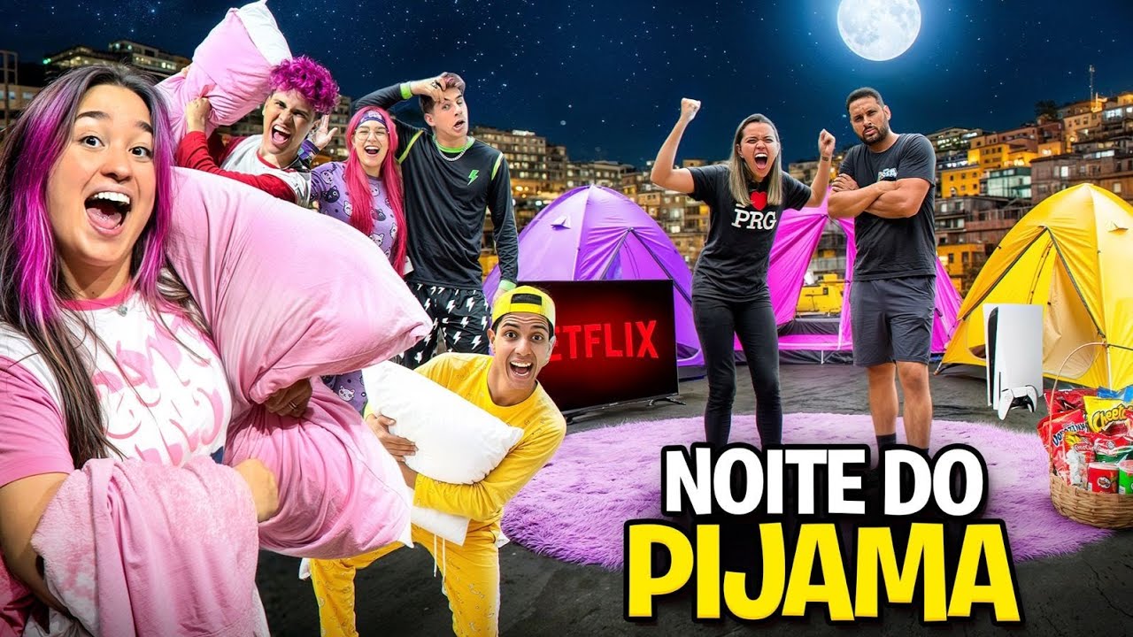 NOITE DO PIJAMA NA CASA DA PRODUÇÃO *Felipe e Nathy