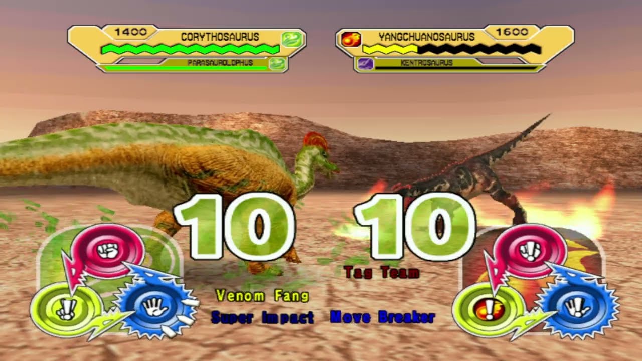 Dinosaur King 古代王者恐竜キング- D-Team VS Alpha Fortress - Corythosaurus - Easy Mode