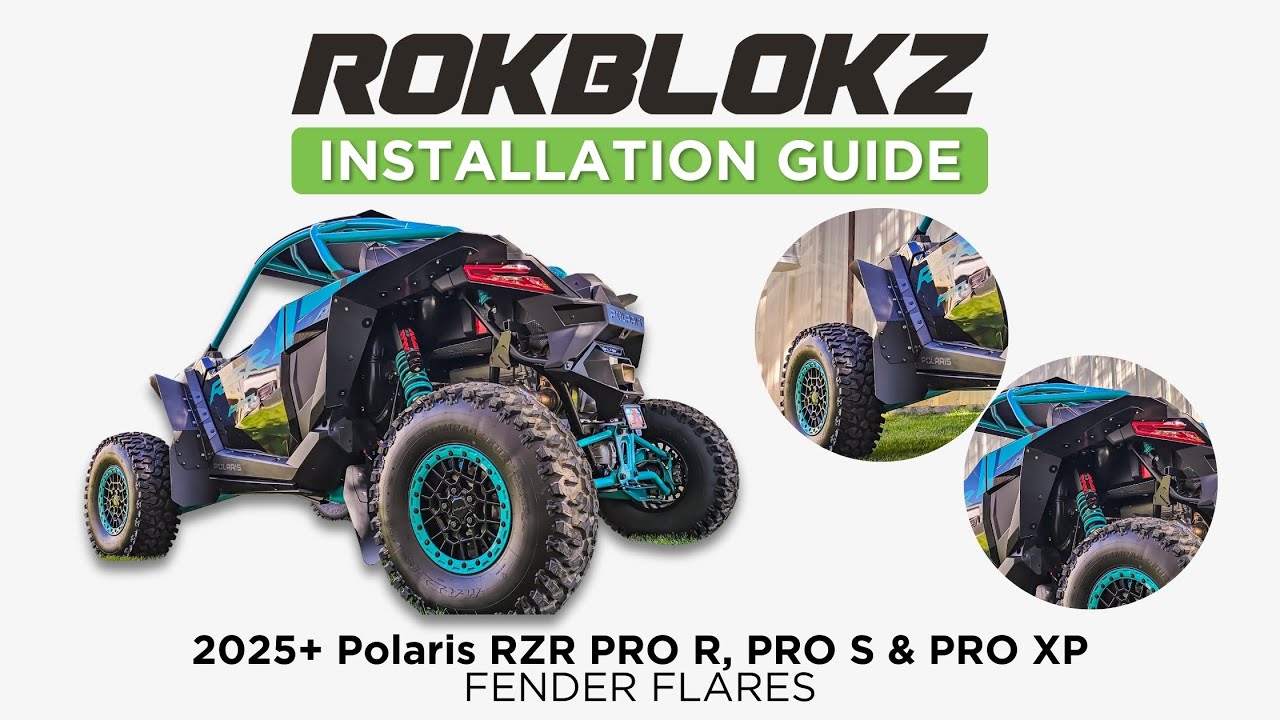2025+ Polaris RZR Pro R, Pro S & Pro XP: How to install the Rokblokz Fender Kit on your new machine!