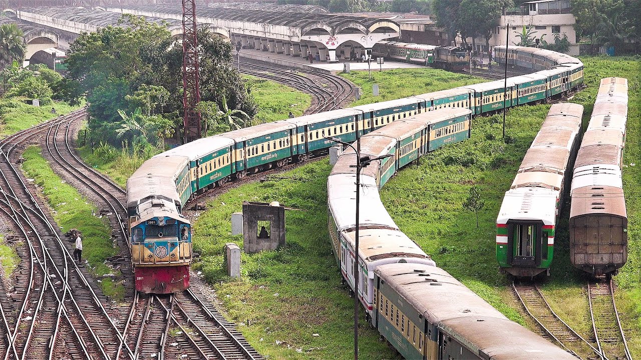 Snake Shape Rail Curve - Upakul Express Train || Bangladesh Railways