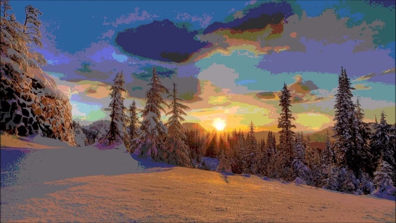Winter sunrise (Original relaxing piano solo music)