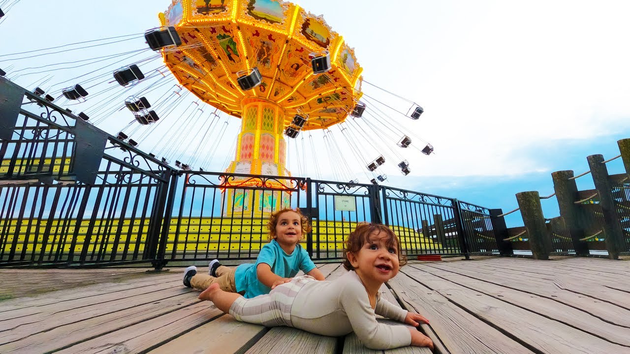 Darian and Caspian Family Fun Time at the Amusement Park
