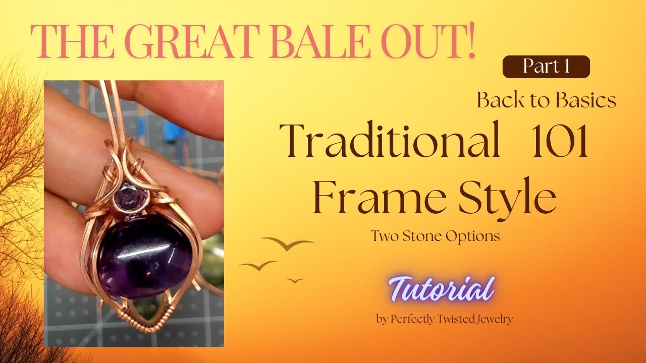 Wire Wrapping - Step by Step Cabochon Pendant Tutorial