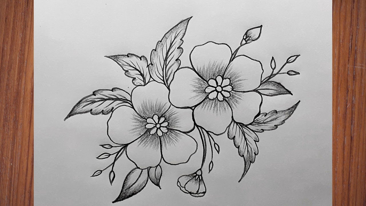 Flower Drawing | Embroidery Design Drawing | Cushion Cover Design | Pillow Cover Design