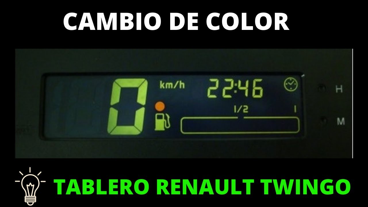 💡COMO CAMBIAR EL COLOR DEL TABLERO RENAULT TWINGO (LED) 💡💡🚘