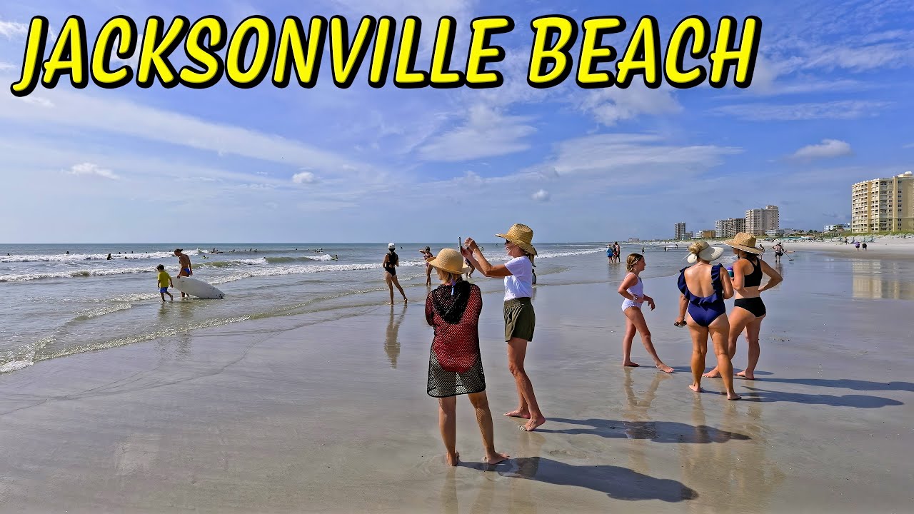 Jacksonville Beach FL Walk | Scenic Tour of the Atlantic Shoreline