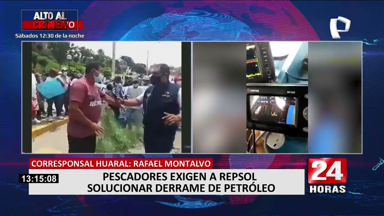 Huaral: Pescadores artesanales exigen a Repsol solucionar contaminación del mar
