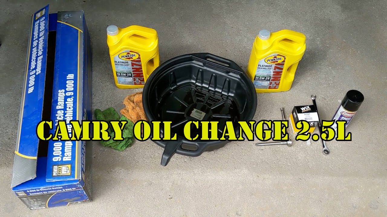 2012 Toyota Camry Oil Change 2.5L