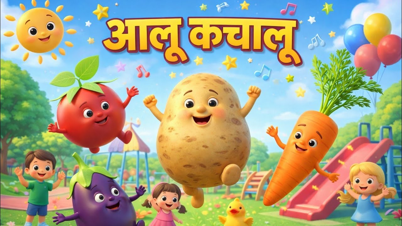 आलू कचालू बेटा कहां गए थे 🥔🎶| Aaloo Kachaloo Rhyme l | Kids Cartoon Rhyme