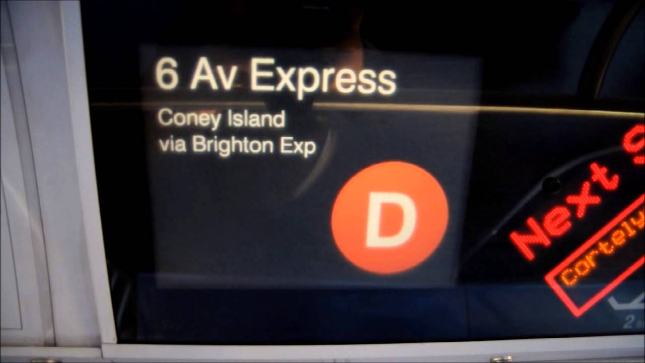 MTA NYC Subway R160 D Train FIND via The Brighton Line