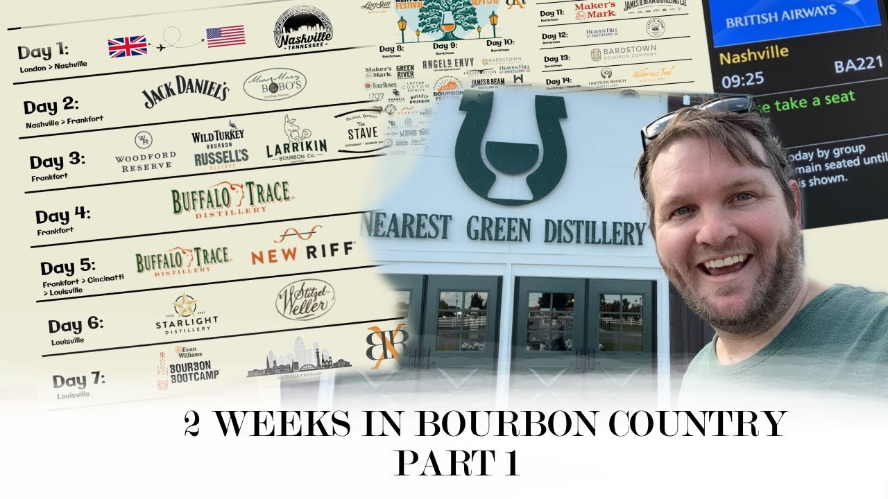 Travelling to 20+ distilleries and the Kentucky Bourbon Festival Part 1