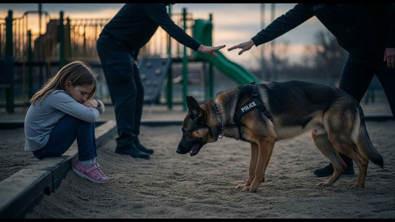 Little Girl Wouldn’t Speak to Anyone Until a Police Dog Planted Himself Beside Her