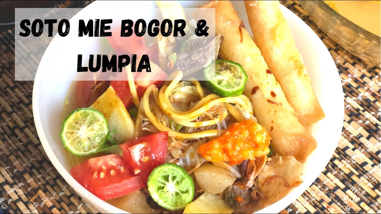 Resep Soto Mie Bogor Kikil Sapi & Lumpia || Bumbu Rempahnya BIKIN NAGIH