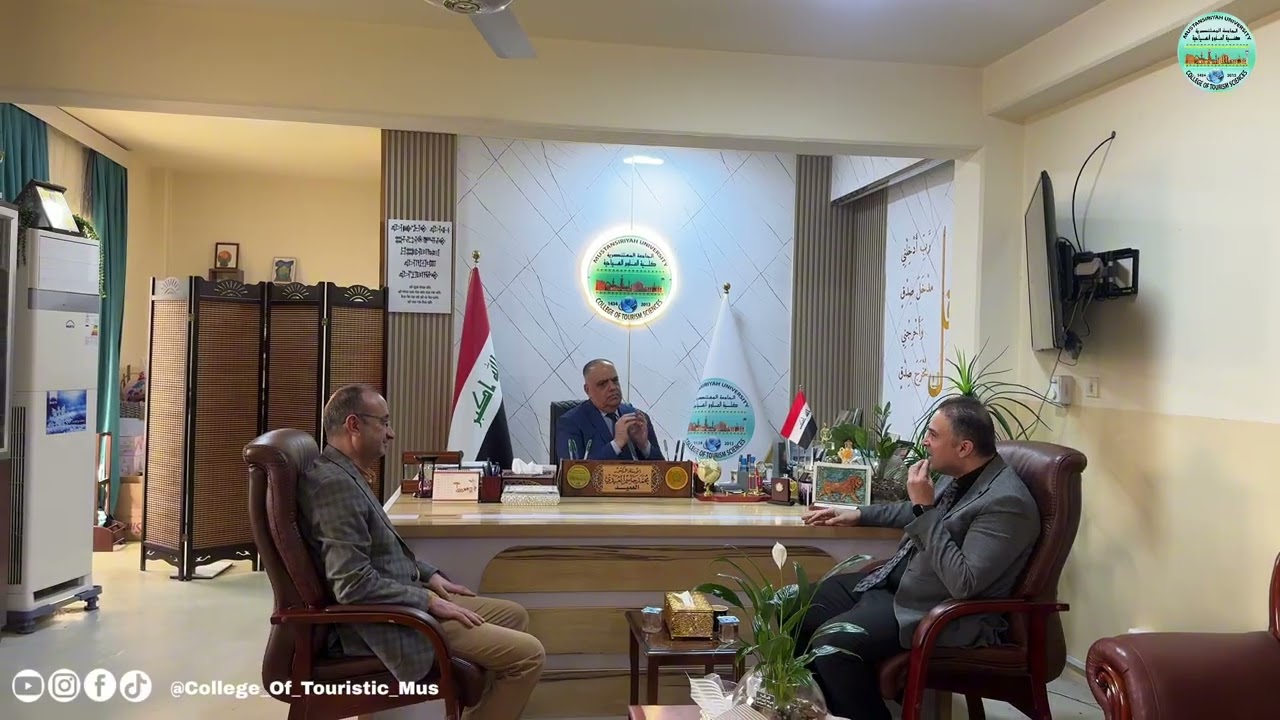 عميد كلية العلوم السياحية يستقبل إدارة جزيرة بغداد للتباحث حول آلية تعاون مشترك