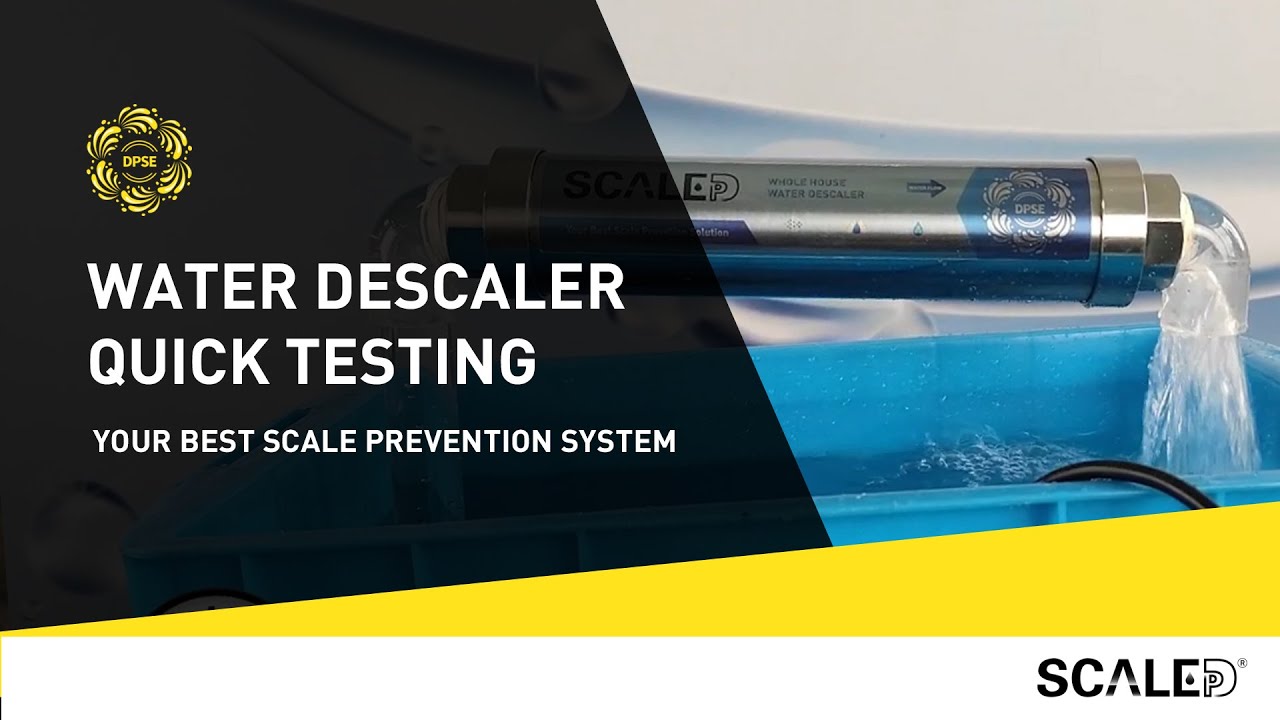 The ScaleDP Water descaler quick testing video