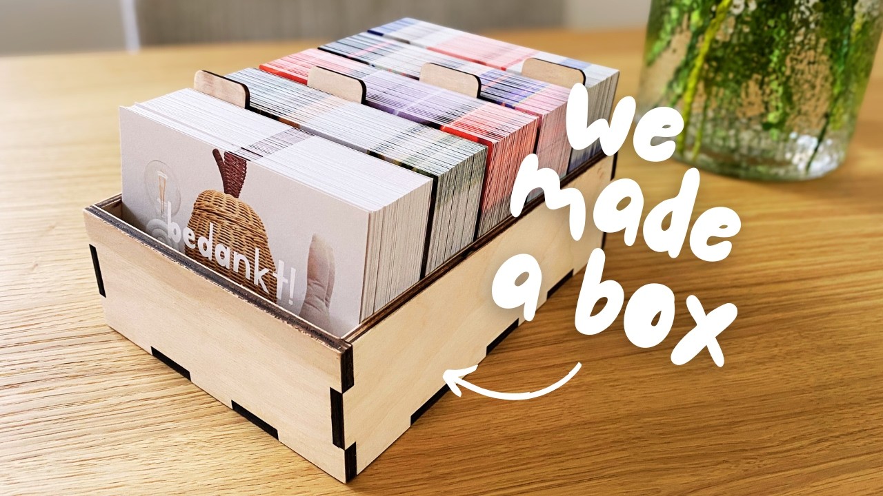 XTool S1 Laser cutter project: DIY Wooden box with dividers