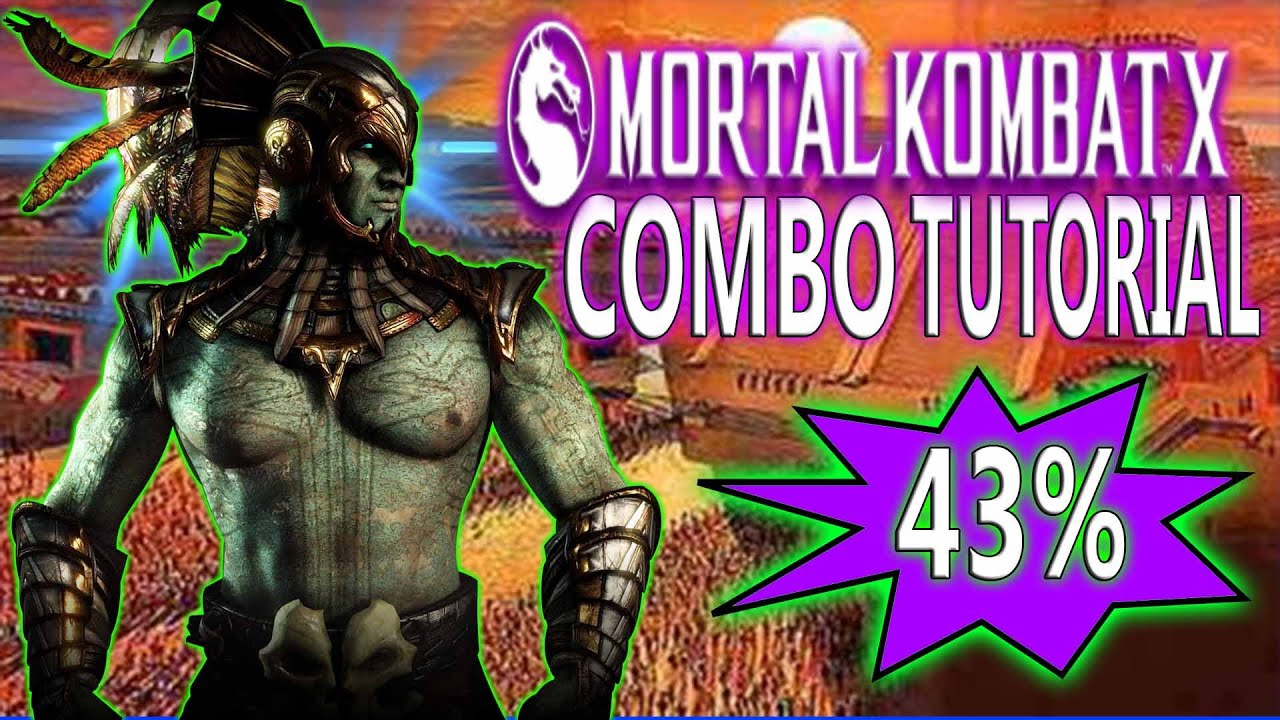 Mortal Kombat X KOTAL KAHN Combos - WAR GOD Combo Tutorial