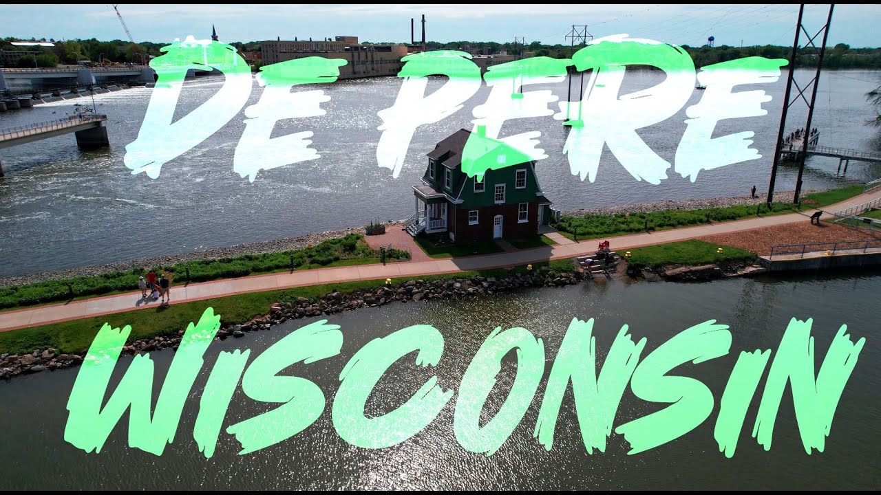 De Pere Wisconsin | Aerial & Street Tour in 4K