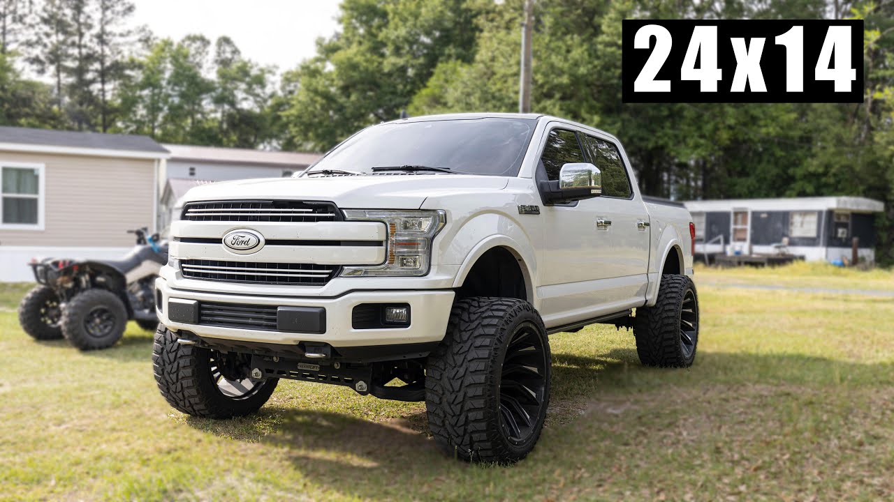 2018 Lifted F150 Lariat 5.0 |  24x14  on 36s Versatyre MXT | 7 inch  Lift | Borla Atak Exhaust