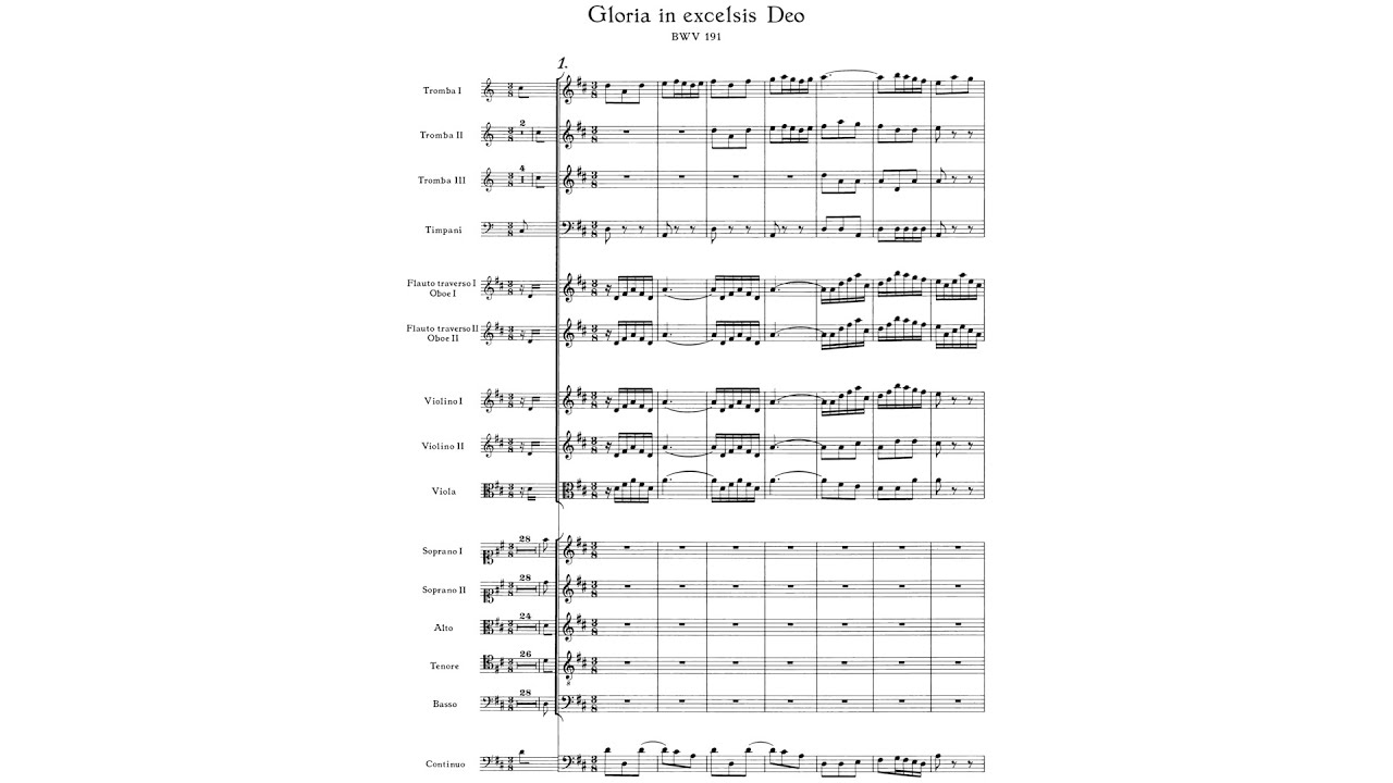 J.S Bach - Cantata: Gloria in excelsis Deo, BWV 191