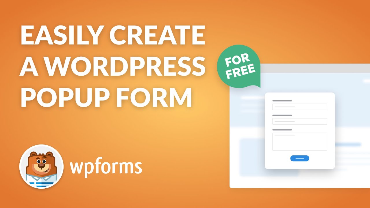 Как создать всплывающую форму WPForms БЕСПЛАТНО (2 метода!)