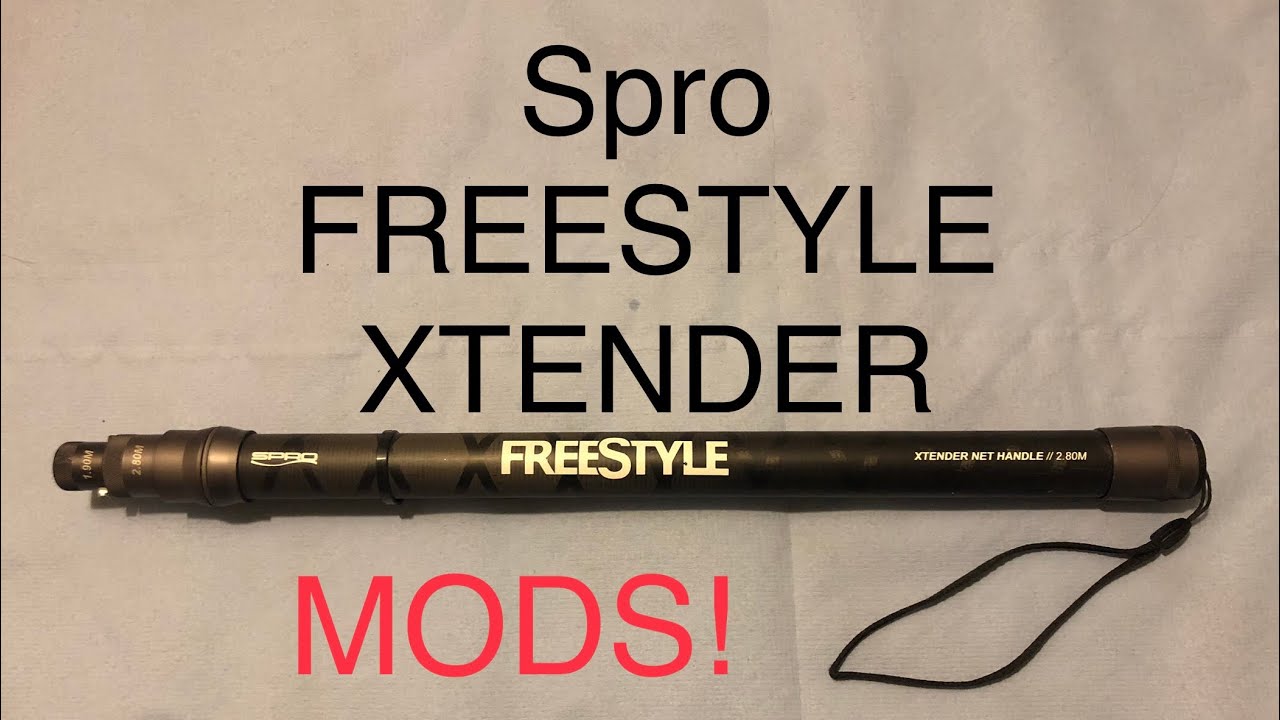 Spro FREESTYLE XTENDER fishing net handle modification’s / improvements