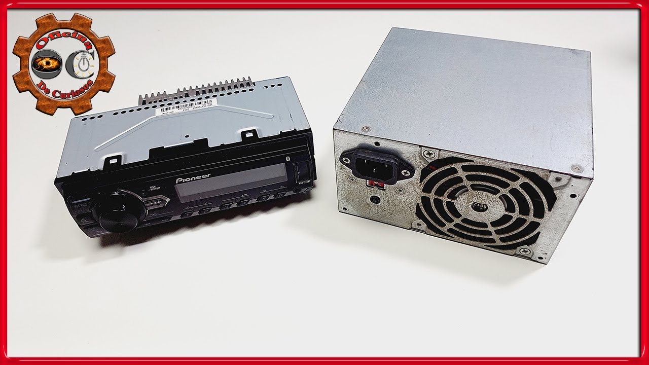 Como ligar um radio automotivo com uma fonte de computador