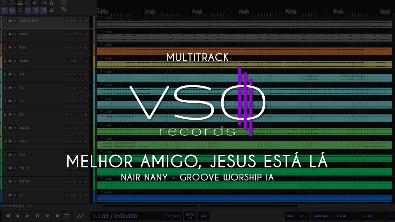 MULTITRACK - Melhor Amigo, Jesus Está Lá - Nair Nany (Groove Worship IA)