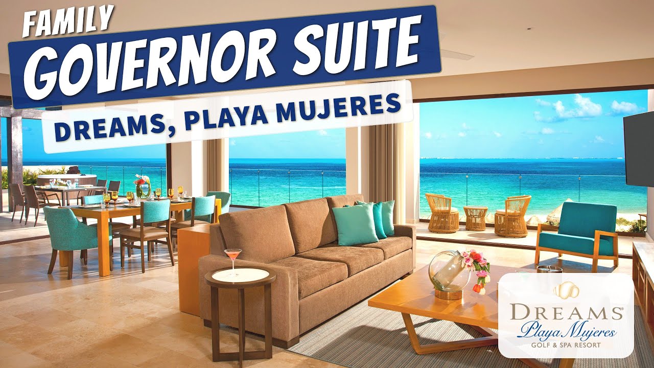 Family Governor Suite Ocean View | Dreams Playa Mujeres Resort | Full Walkthrough Tour | 4K