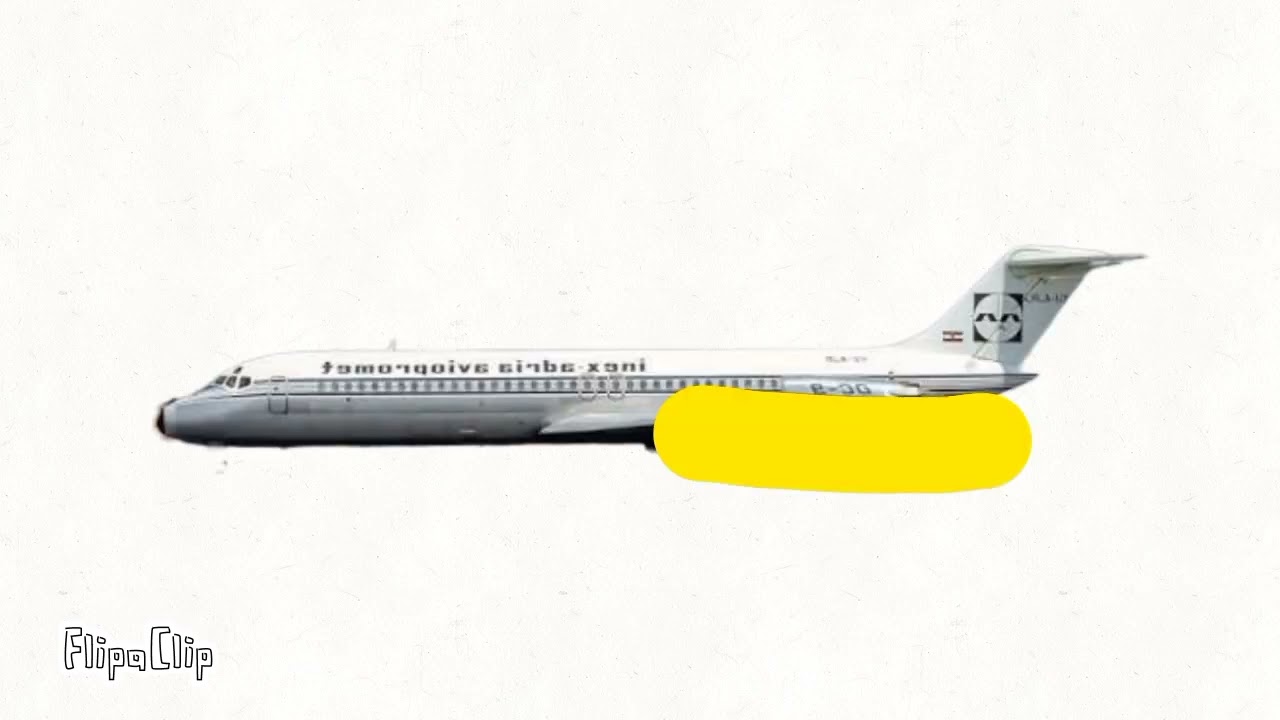 1976 Zagreb Mid Air Collision - Animation 