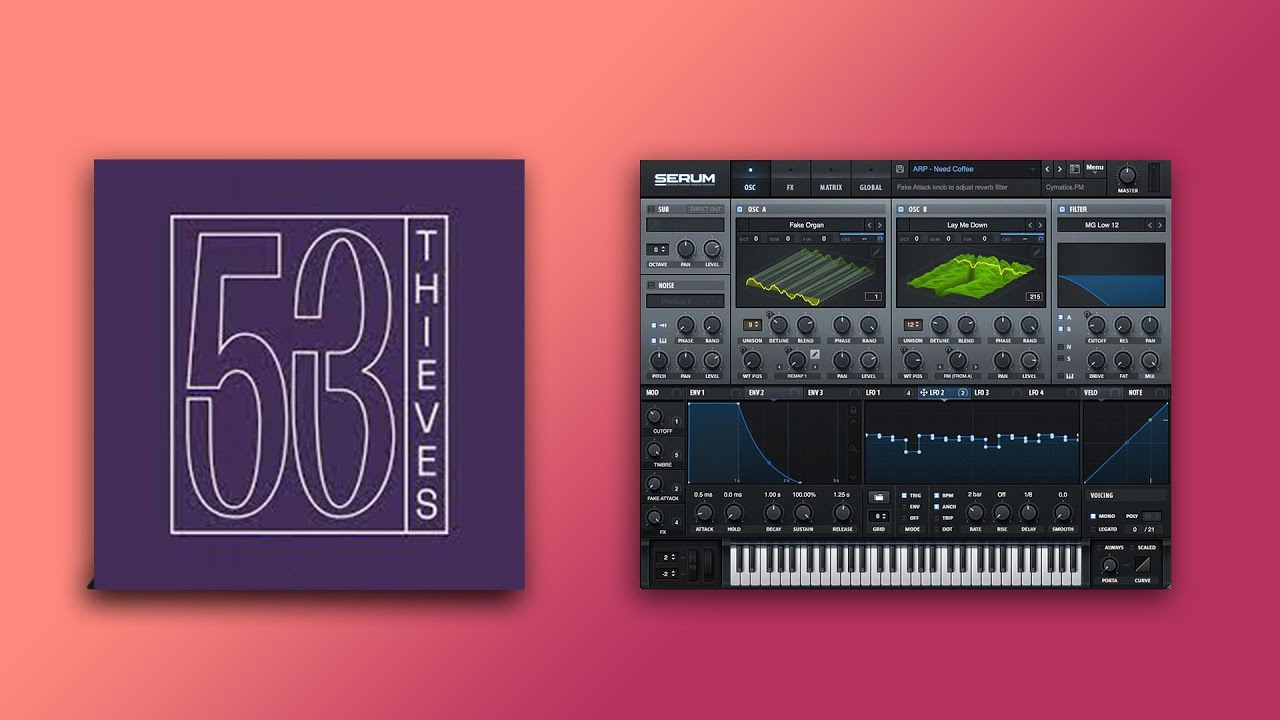 How To Make Chords Like 53 Thieves - Xfer Serum Tutorial w/Free MIDI & Free Serum Preset Download